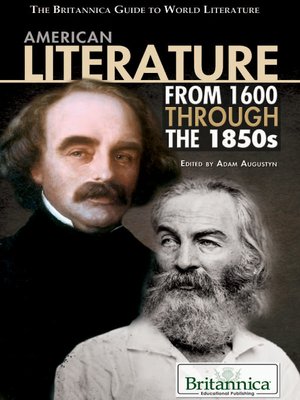 cover image of American Literature from 1600 Through the 1850s